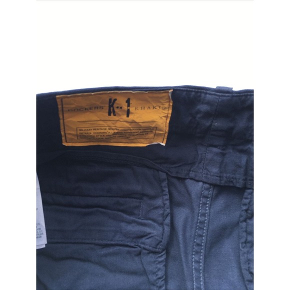 RARE Mens Dockers 29x34 Army Military Cramerton K-1 Khaki Pants Patch Work - Picture 10 of 16